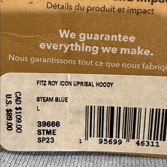 Patagonia Women’s XL, Men's L Light Blue Hoodie - Picture 9 of 16